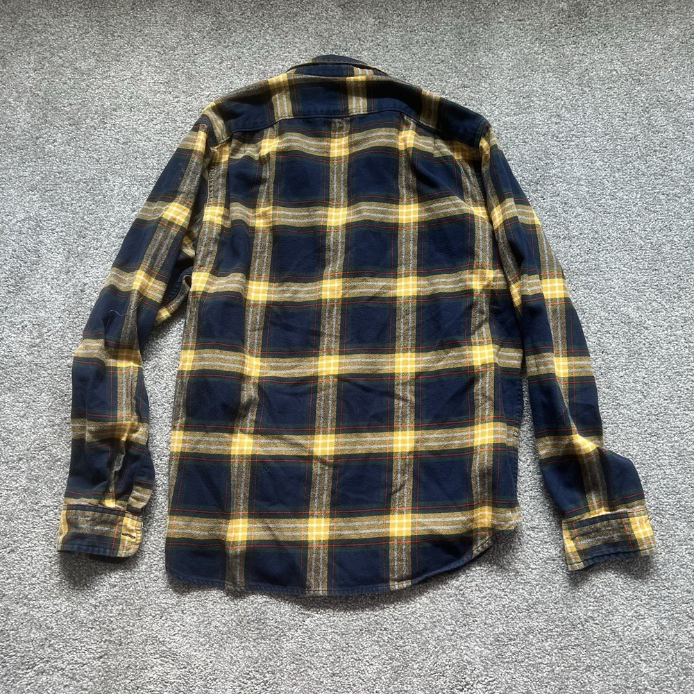 J.Crew Men's Mid-Weight Double Brushed Flannel Shirt in Multicolor Size M - Picture 5 of 5